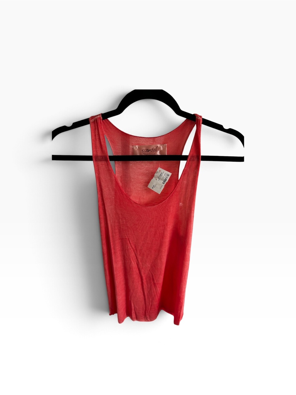 Scandal Coral Tank Top Made in Italy Small NWT